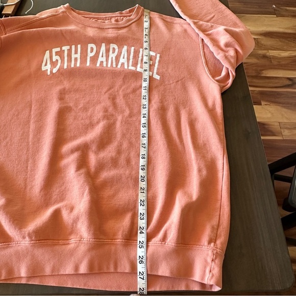 45th Parallel Peach Crew Neck Sweatshirt L - Picture 11 of 12
